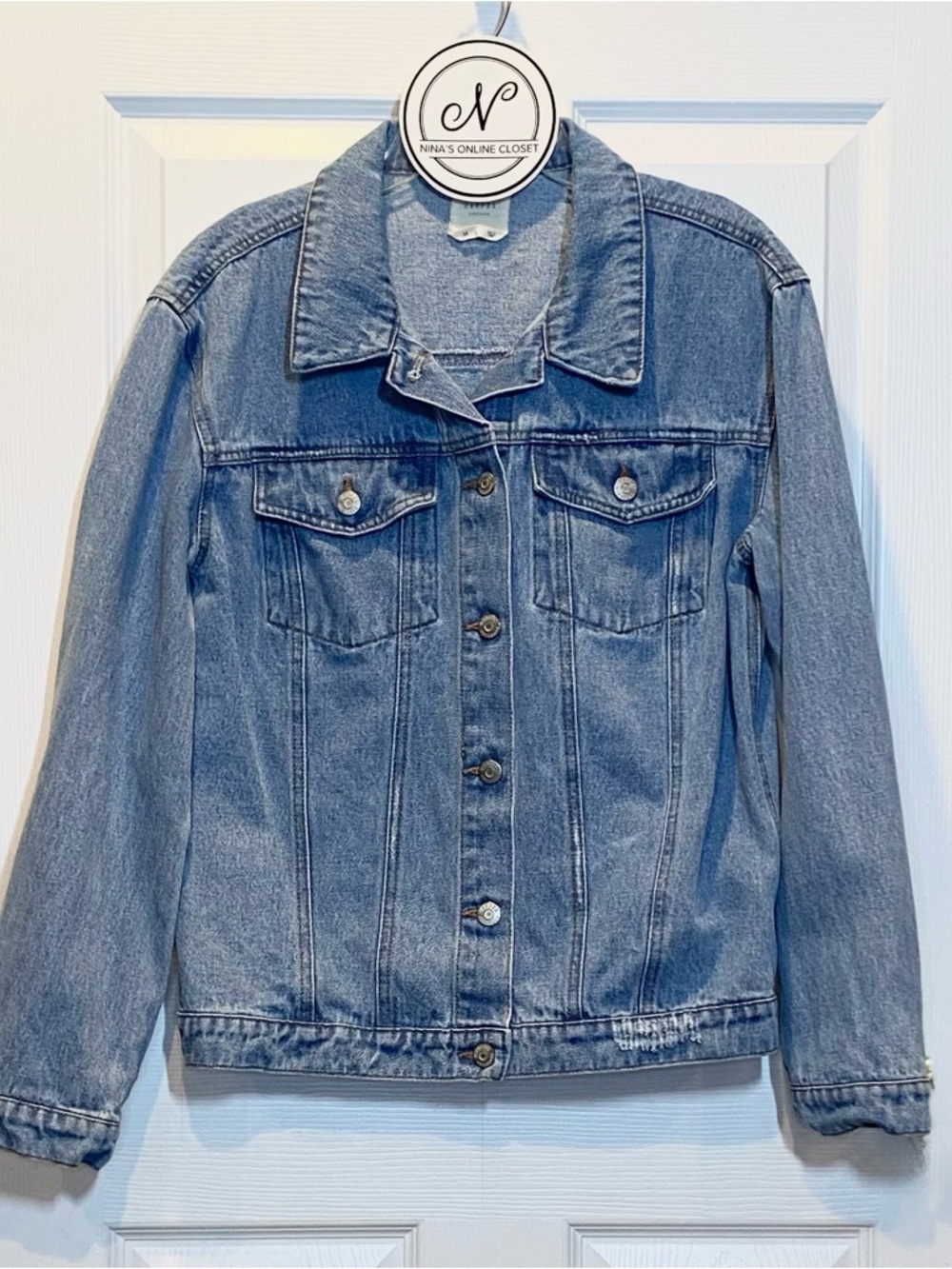 HARPER Women’s Jean Jacket Light Wash Blue Size M